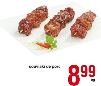 Promotions Souvlaki de porc - Boulangerie - Valide de 18/08/2011 à 31/08/2011 chez Spar (Colruytgroup)
