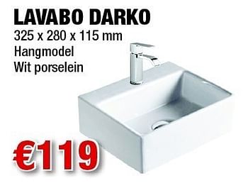 Promoties Lavabo darko - Huismerk - Cevo - Geldig van 18/08/2011 tot 07/09/2011 bij Cevo Market