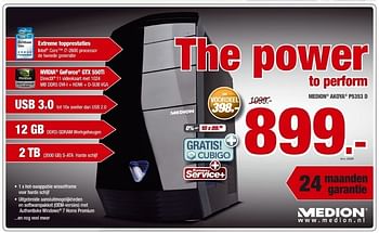 Promoties The power to perform medion akoya p5353 d - Medion - Geldig van 23/08/2011 tot 18/09/2011 bij Auva