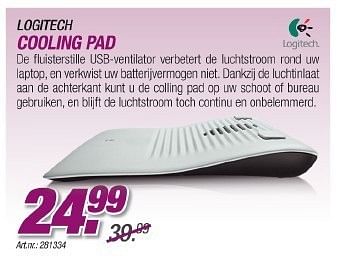 Promoties Logitech cooling pad - Logitech - Geldig van 23/08/2011 tot 18/09/2011 bij Auva