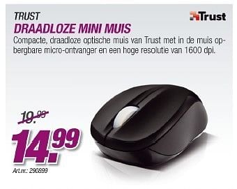Promoties Trust draadloze mini muis - Trust - Geldig van 23/08/2011 tot 18/09/2011 bij Auva