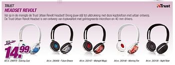 Promoties Trust headset revolt - Trust - Geldig van 23/08/2011 tot 18/09/2011 bij Auva