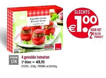 Promoties 4 gevulde tomaten - Huismerk - O'Cool  - Geldig van 23/08/2011 tot 03/09/2011 bij O'Cool