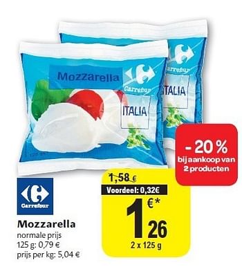 Promotions Mozzarella - Produit maison - Carrefour  - Valide de 24/08/2011 à 30/08/2011 chez Carrefour