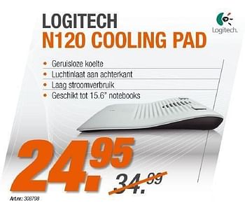 Promotions Logitech n120 cooling pad - Logitech - Valide de 25/08/2011 à 08/09/2011 chez Forcom