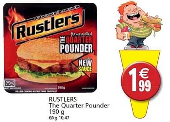 Promoties Rustlers the quarter pounder - Rustlers - Geldig van 30/08/2011 tot 04/09/2011 bij Champion