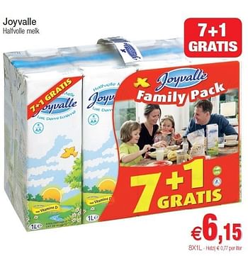 Promoties Joyvalle halfvolle melk - Joyvalle - Geldig van 30/08/2011 tot 04/09/2011 bij Intermarche