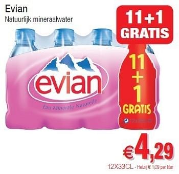 Promoties Evian natuurlijk mineraalwater - Evian - Geldig van 30/08/2011 tot 04/09/2011 bij Intermarche