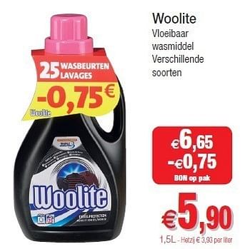 Promoties Woolite vloeibaar - Woolite - Geldig van 30/08/2011 tot 04/09/2011 bij Intermarche