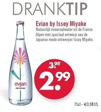 Promotions Evian by issey miyake - Evian - Valide de 30/08/2011 à 24/09/2011 chez O'Cool