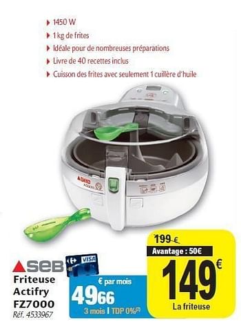 Promo Friteuse Actifry chez Carrefour