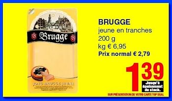 Promotions Brugge jeune en tranches - Zuivel - Valide de 01/09/2011 à 14/09/2011 chez Spar (Colruytgroup)