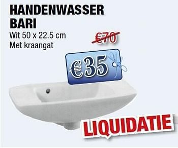 Promoties Handenwasser bari - Huismerk - Cevo - Geldig van 08/09/2011 tot 21/09/2011 bij Cevo Market