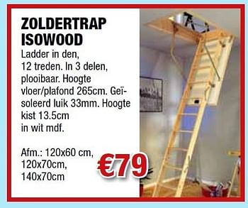 Promoties Zoldertrap isowood - Huismerk - Cevo - Geldig van 08/09/2011 tot 21/09/2011 bij Cevo Market