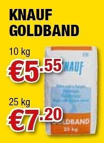 Promoties Knauf goldband - Knauf - Geldig van 08/09/2011 tot 21/09/2011 bij Cevo Market