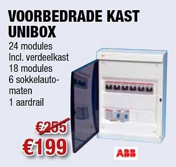 Promoties Voorbedrade kast unibox - Huismerk - Cevo - Geldig van 08/09/2011 tot 21/09/2011 bij Cevo Market
