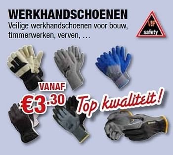 Promoties Werkhandschoenen - Huismerk - Cevo - Geldig van 08/09/2011 tot 21/09/2011 bij Cevo Market