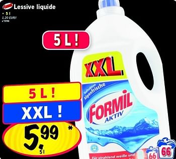 Formil Lessive Liquide En Promotion Chez Lidl