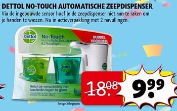 Encommium Concurrenten Gehoorzaam Dettol Dettol no-touch automatische zeepdispenser - Promotie bij Kruidvat