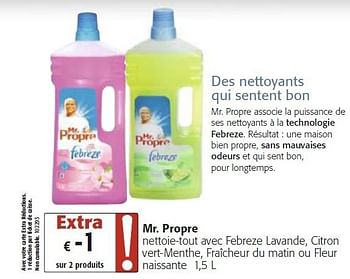 Mr Propre Febreze Fleur Naissante