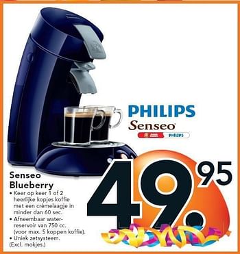 Promoties Senseo blueberry - Philips - Geldig van 26/09/2011 tot 09/10/2011 bij Blokker