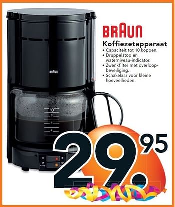 Promoties Koffiezetapparaat - Braun - Geldig van 26/09/2011 tot 09/10/2011 bij Blokker