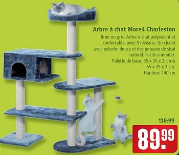 Promotion Maxi Zoo Arbre A Chat More4 Charleston Produit Maison Maxi Zoo Animaux Et Accessoires Valide Jusqua 4 Promobutler