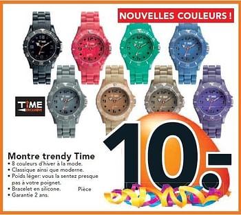 Promoties Montre trendy time - Time excusive - Geldig van 26/09/2011 tot 09/10/2011 bij Blokker