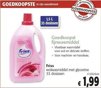 Colruyt Promotie Friss Wolwasmiddel Met Glycerine Friss Huishouden Geldig Tot 11 10 11 Promobutler