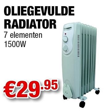 Promoties Oliegevulde radiator - Huismerk - Cevo - Geldig van 30/09/2011 tot 12/10/2011 bij Cevo Market