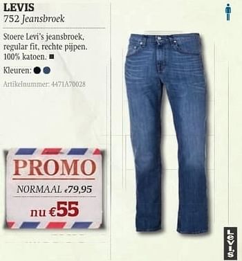 Promotions 752 jeansbroek - Levis - Valide de 11/10/2011 à 06/11/2011 chez A.S.Adventure