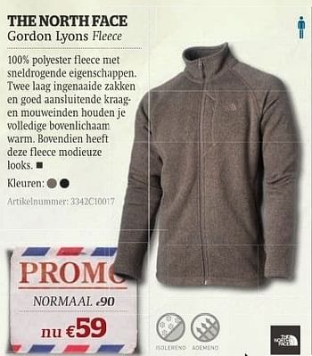 Promoties Gordon lyons fleece - The North Face - Geldig van 11/10/2011 tot 06/11/2011 bij A.S.Adventure