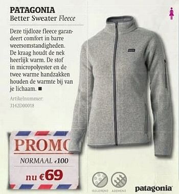 Promoties Better sweater fleece - Patagonia - Geldig van 11/10/2011 tot 06/11/2011 bij A.S.Adventure