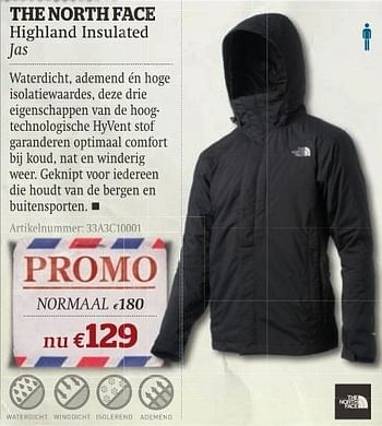 Promoties Highland insulated jas - The North Face - Geldig van 11/10/2011 tot 06/11/2011 bij A.S.Adventure