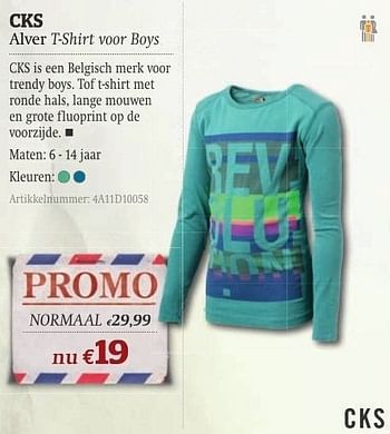 Promoties Alver t-shirt voor boys - Cks - Geldig van 11/10/2011 tot 06/11/2011 bij A.S.Adventure