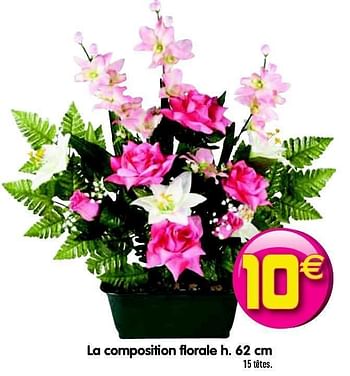 Promotions La composition florale - Produit maison - Gifi - Valide de 11/10/2011 à 19/10/2011 chez Gifi