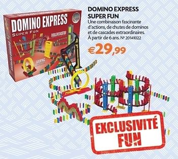 ik heb honger Toegangsprijs Gepensioneerde Goliath Domino express super fun - Promotie bij Fun