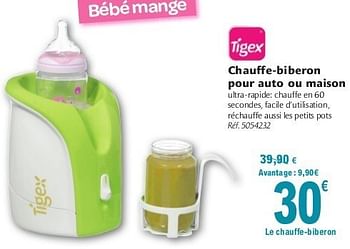 Tigex Chauffe Biberon Pour Auto Ou Maison En Promotion Chez Carrefour