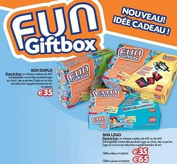 Promotions Box duplo - Produit maison - Fun - Valide de 25/10/2011 à 07/11/2011 chez Fun