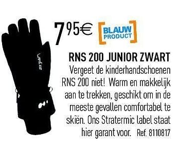 Promoties Rns 200 junior zwart - Wed'ze - Geldig van 26/10/2011 tot 12/11/2011 bij Decathlon