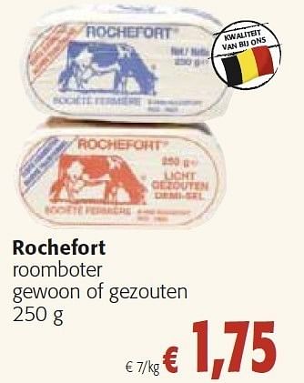 Promoties Rochefort roomboter gewoon of gezouten - Rochefort - Geldig van 26/10/2011 tot 08/11/2011 bij Colruyt
