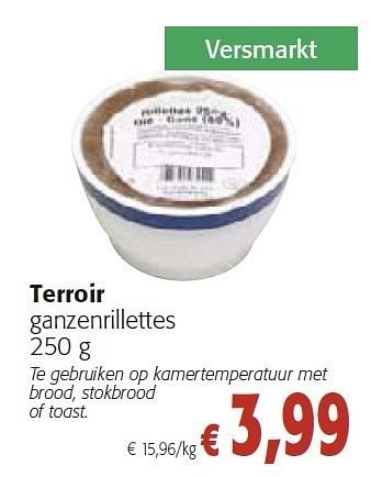 Promoties Terroir ganzenrillettes - Terroir - Geldig van 26/10/2011 tot 08/11/2011 bij Colruyt
