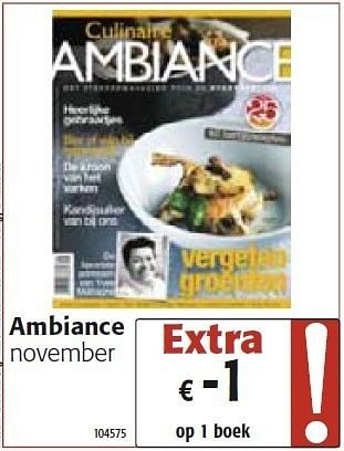 Promotions Ambiance november - Produit maison - Colruyt - Valide de 26/10/2011 à 08/11/2011 chez Colruyt