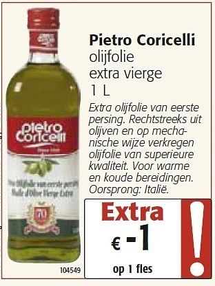 Promoties Pietro coricelli olijfolie extra vierge - Pietro Coricelli - Geldig van 26/10/2011 tot 08/11/2011 bij Colruyt
