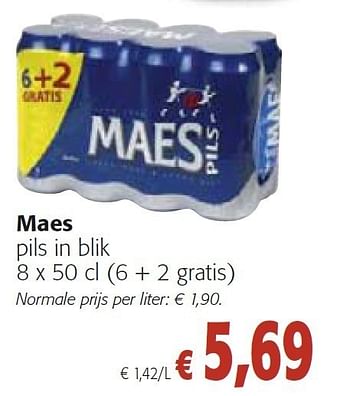 Promoties Maes pils in blik - Maes - Geldig van 26/10/2011 tot 08/11/2011 bij Colruyt
