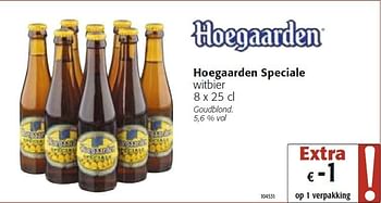 Promotions Hoegaarden speciale witbier - Hoegaarden - Valide de 26/10/2011 à 08/11/2011 chez Colruyt
