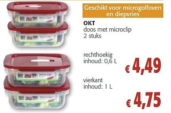 Promoties Okt doos met microclip - OKT - Geldig van 26/10/2011 tot 08/11/2011 bij Colruyt