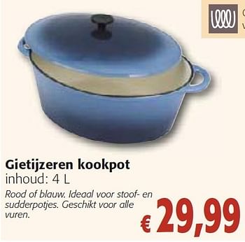 Promoties Gietijzeren kookpot - Greenpan - Geldig van 26/10/2011 tot 08/11/2011 bij Colruyt