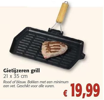 Promoties Gietijzeren grill - Greenpan - Geldig van 26/10/2011 tot 08/11/2011 bij Colruyt