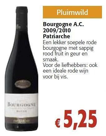 Promoties Patriarche - Rode wijnen - Geldig van 26/10/2011 tot 08/11/2011 bij Colruyt